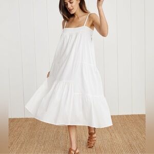 Jenni Kayne • Seersucker Summer Dress in White